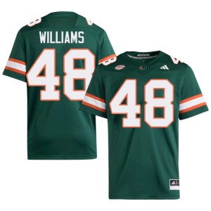 #48 Andres Williams College Football Limited Green Mens UMiami Hurricanes Jerseys 511430-264