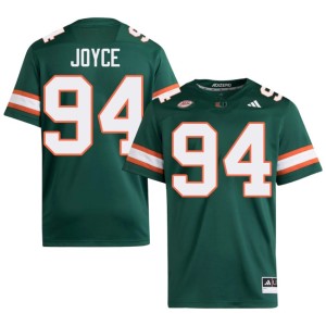 #94 Dylan Joyce Green Mens College Football University of Miami NCAA Jersey 345369-279