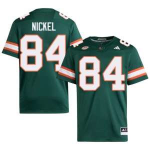 #84 Men's Green 2026 Jack Nickel Miami Hurricanes College Football Jersey 523754-164