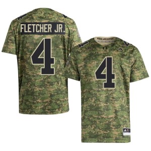 #4 Camo Men College Football Miami of Florida Mark Fletcher Jr. University Jersey 907201-589