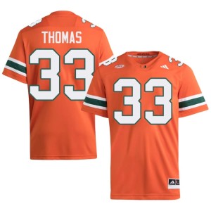 #33 College Football Official Men's Nick Thomas Orange UM Jerseys 193871-856