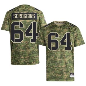 #64 UM Hurricanes Camo Player Men's Ralph Scroggins College Football Jerseys 708685-594