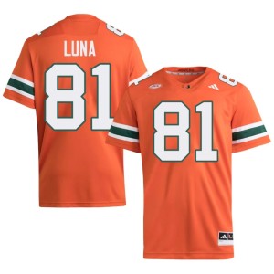 #81 Alumni College Football Orange Riply Luna Men's UMiami Hurricanes Jerseys 892973-946