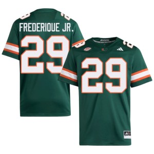 #29 Romanas Frederique Jr. The U College Football Green 2026 Men's Jerseys 464881-905