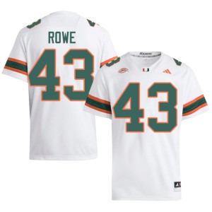 #43 White Mens Tyler Rowe Official The U College Football Jerseys 259016-970