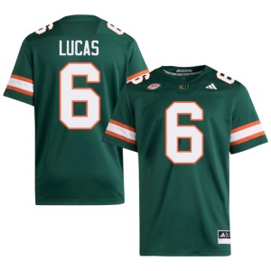 #6 Mens Miami Xavier Lucas College Football University Green Jerseys 112177-558