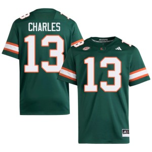 #13 Green College Football Canes Alumni Men Asharri Charles Jerseys 329534-886