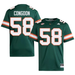 #58 2026-27 Ben Congdon Green UM Hurricanes College Football Men Jerseys 524476-783