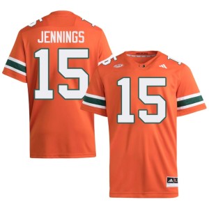 #15 College Football Mens Replica Brody Jennings Miami Orange Jersey 639242-435