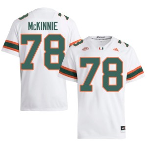 #78 College Football White 2026-27 Men's Bryant McKinnie Canes Jersey 208100-870