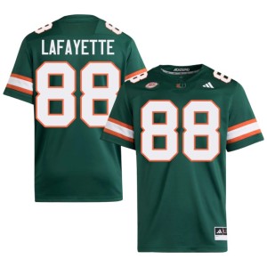 #88 Miami Game College Football Green Men's DeAnthony Lafayette Jerseys 995509-490