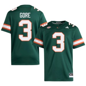 #3 College Football Miami Hurricanes Alumni Green Frank Gore Mens Jersey 394593-885