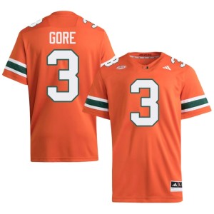 #3 Limited College Football Men Canes Frank Gore Orange Jerseys 478862-879