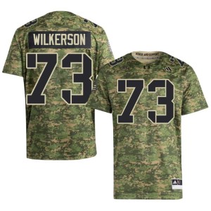 #73 Camo Men's University of Miami High School Jaden Wilkerson College Football Jerseys 274752-272