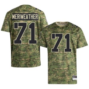 #71 Men Camo 2026 Hurricanes College Football Jamal Meriweather Jersey 506402-176