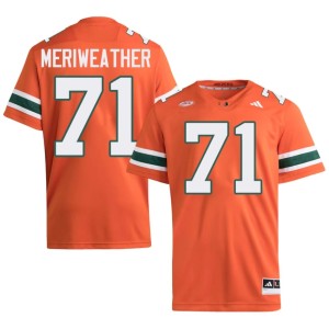 #71 The U Jamal Meriweather Orange Embroidery College Football Men Jerseys 567731-142