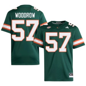 #57 UM Green College Football University Rhys Woodrow Men's Jerseys 509578-892
