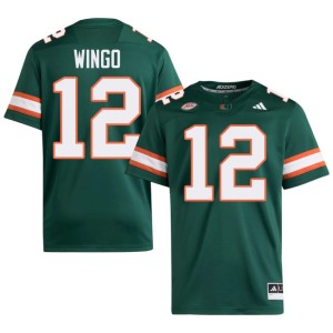 #12 Somourian Wingo Green College Football Men's UM Hurricanes Alumni Jerseys 878517-291