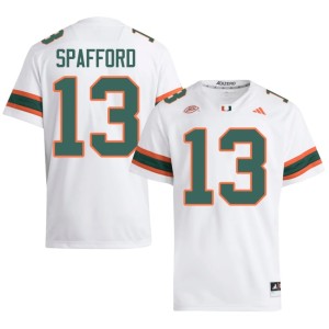 #13 White Miami Limited Vance Spafford Men's College Football Jersey 598713-816
