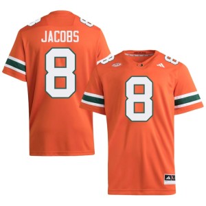 #8 Player Vandrevius Jacobs UM College Football Orange Men's Jersey 207639-242