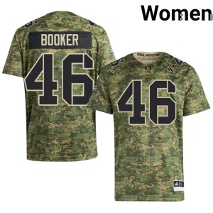 #46 Adam Booker College Football Camo Women Canes Limited Jersey 963401-963