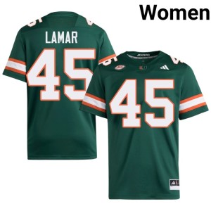 #45 College Football Womens Green The U Braylon Lamar High School Jersey 493107-669