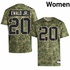 #20 Camo Canes University College Football Women Chris Ewald Jr. Jerseys 236717-399