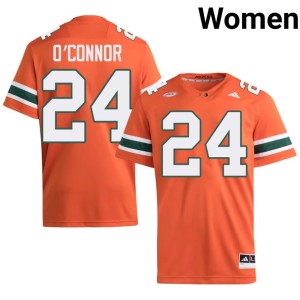 #24 The U Orange High School Ethan O'Connor College Football Womens Jersey 948476-283
