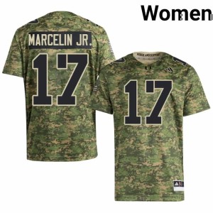 #17 Stitched Camo Women's The U Ezekiel Marcelin Jr. College Football Jerseys 511054-945