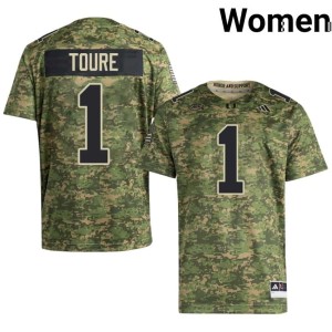 #1 Mohamed Toure The U Camo Women's College Football Replica Jerseys 133608-200