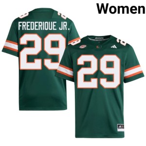 #29 Green Limited Romanas Frederique Jr. UM College Football Womens Jerseys 236033-197