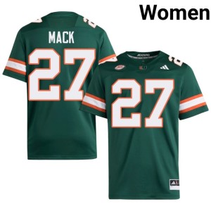 #27 Ryan Mack Green 2026 College Football UM Womens Jersey 350196-945