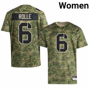 #6 Womens College Football Antrel Rolle Alumni Camo The U Jersey 522921-735