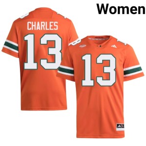 #13 The U Womens Asharri Charles Limited Orange College Football Jersey 688781-241