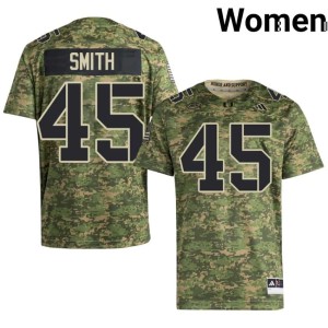 #45 Darrin Smith Alumni College Football Womens Miami Camo Jerseys 864262-952
