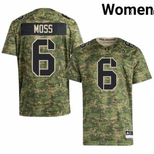 #6 Santana Moss Miami Hurricanes Camo Game Womens College Football Jerseys 673870-782