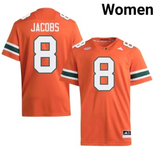 #8 Orange High School Vandrevius Jacobs Canes Womens College Football Jerseys 798391-270