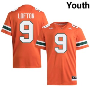 #9 Elija Lofton 2026-27 Youth UM College Football Orange Jerseys 529768-219