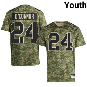 #24 College Football Ethan O'Connor Youth Camo The U Stitched Jerseys 376344-324