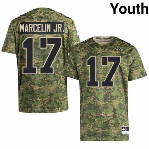 #17 Miami Hurricanes Camo Ezekiel Marcelin Jr. College Football University Youth Jerseys 799005-936