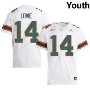 #14 The U Youth Game White Hayden Lowe College Football Jerseys 375566-757