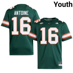 #16 UM NCAA Youth Ja'Boree Antoine Green College Football Jerseys 746030-148