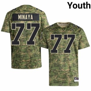 #77 Youth Juan Minaya The U 2026-27 College Football Camo Jerseys 871899-517