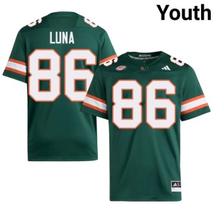 #86 Green UM Youth Kolby Luna Replica College Football Jerseys 251871-765
