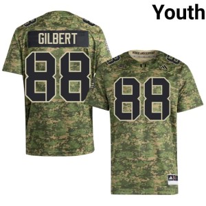 #88 College Football 2026 Youth Luka Gilbert Miami Hurricanes Camo Jersey 416288-253