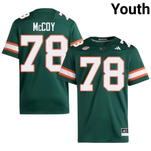 #78 Miami Game Green College Football Matthew McCoy Youth Jerseys 525453-660