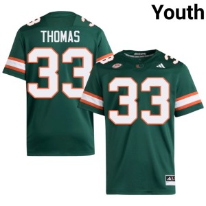 #33 Replica The U Green Youth College Football Nick Thomas Jerseys 211023-811