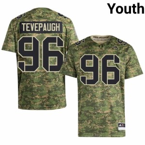 #96 Tucker Tevepaugh Camo College Football Youth 2026 The U Jersey 561989-830