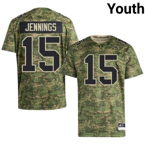 #15 Youth College Football Stitched Camo Brody Jennings Miami Jersey 330880-502