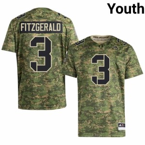 #3 Camo Youth UMiami Bryce Fitzgerald College Football NCAA Jerseys 363623-550